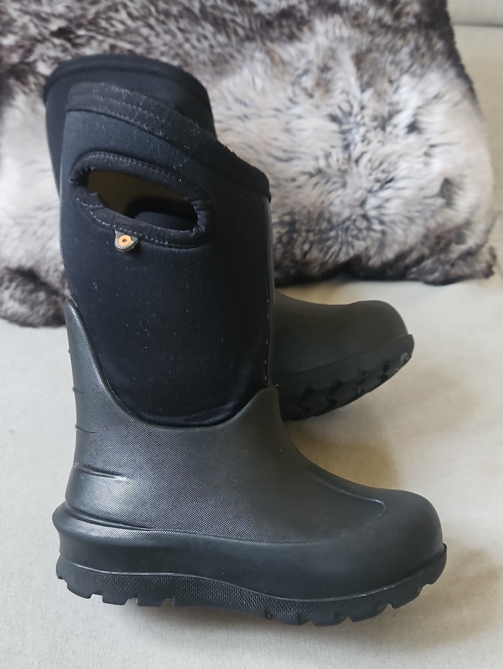Bogs Kids Black Waterproof Insulated Pull-On Boots 10c Rated -35F
